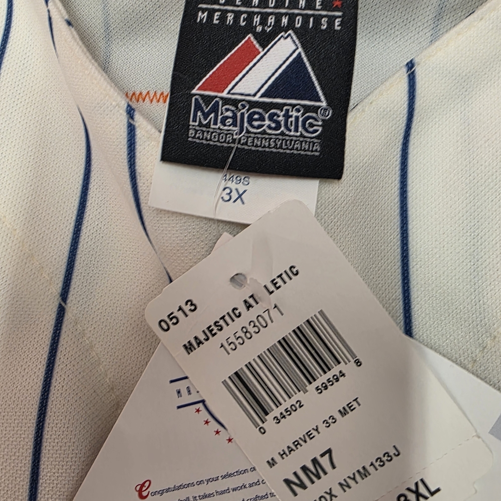 2013 MLB All-Star Matt Harvey #33 Mets Majestic Authentic Jersey 3X NWT - Picture 6 of 8